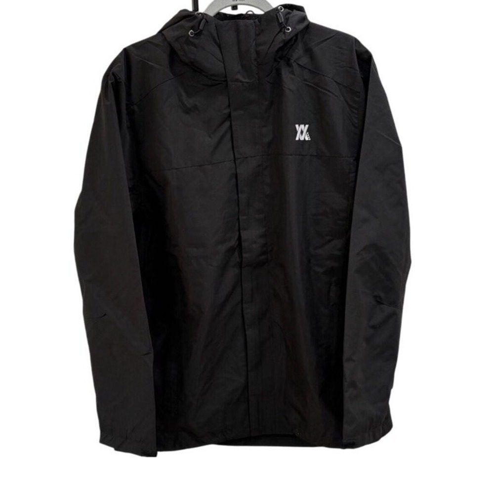 Dixxon Flannel Co Mens Tech Jacket Medium Black Windbreaker Logo Athleisure Golf
